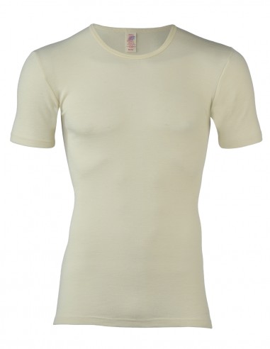 T-Shirt Blanc Homme Laine Mérinos...