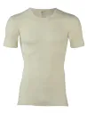 T-Shirt Blanc Homme Laine Mérinos Engel Natur