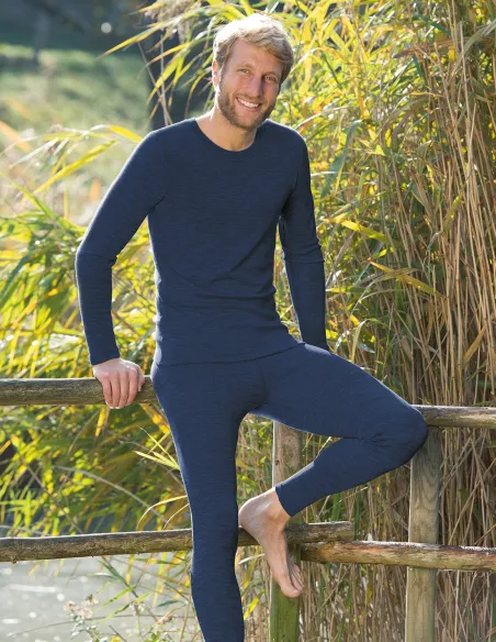 Leggings Homme Soie Laine Engel Natur