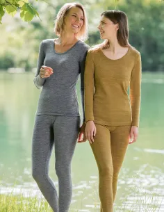 T-Shirt Manches Longues Femme Laine Mérinos Engel Natur