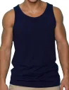 Kokon Zwo Maillot de Corps en Soie Homme Bleu Foncé