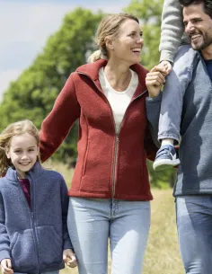 Manteau Femme Laine Mérinos Fleece Engel Natur