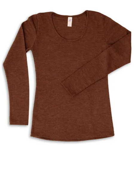 T-Shirt Manches Longues Femme Laine Mérinos Engel Natur
