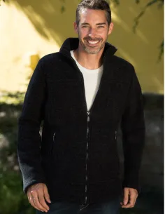 Manteau Homme Laine Mérinos Fleece Engel Natur