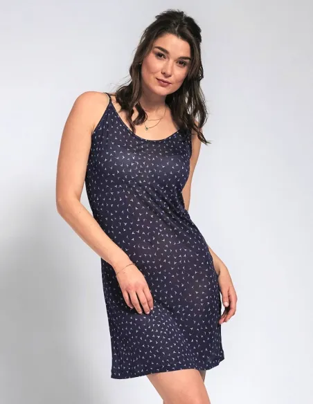 Fond de Robe Soie avec Bretelles Spaghetti Kokon Zwo