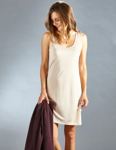 Fond de Robe Soie avec Larges Bretelles Kokon Zwo