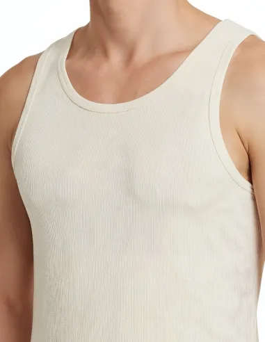 Débardeur Homme Soie Laine Engel Natur