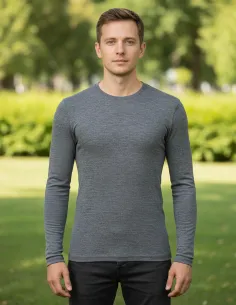 T-Shirt Manches Longues Homme Laine Mérinos Engel Natur