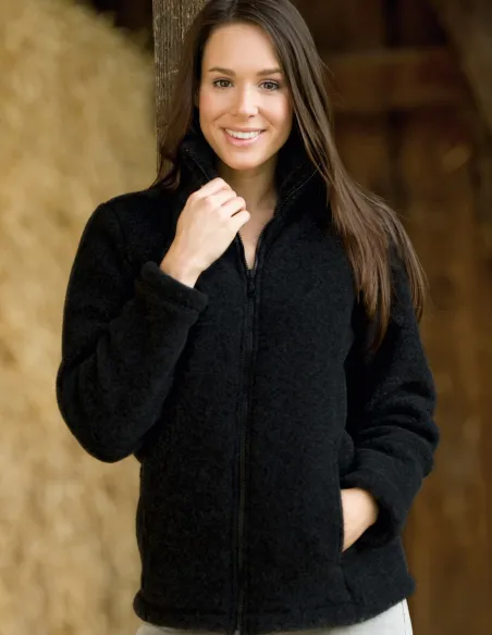 Manteau Femme Laine Mérinos Fleece Engel Natur