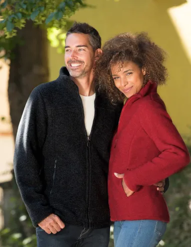 Manteau Homme Laine Mérinos Fleece Engel Natur