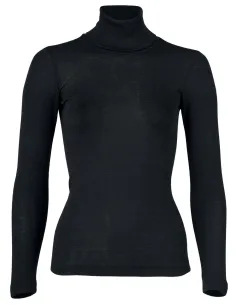 T-Shirt Col Montant Femme Soie Laine Engel Natur 2