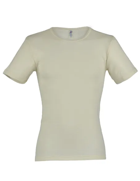 T-Shirt Manches Courtes Homme Soie Laine Engel Natur