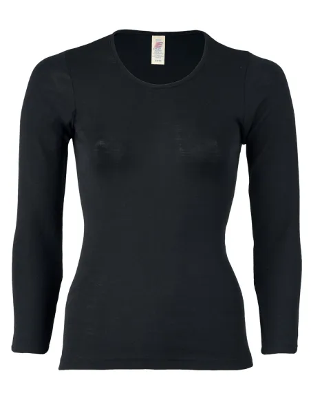 T-Shirt Manches Longues Femme Soie Laine Engel Natur
