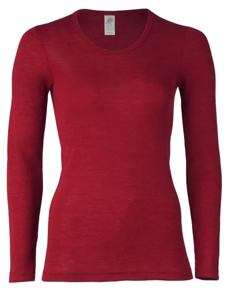 T-Shirt Manches Longues Femme Soie Laine Engel Natur