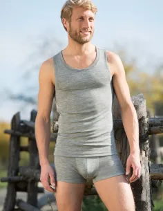 Short Homme Soie Laine Engel Natur 2