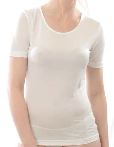 T-Shirt en Soie Femme Alkena