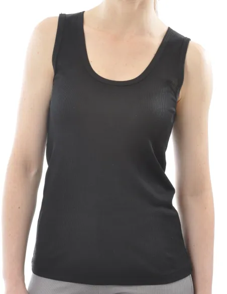 Maillot de Corps en Soie Côtelé Femme Alkena