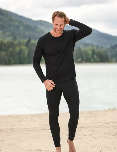 Engel Sports T-Shirt Manches Longues Homme Soie Laine Mérinos