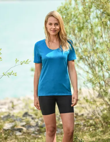 Engel Sports T-Shirt Femme Soie Laine Mérinos Regular Fit