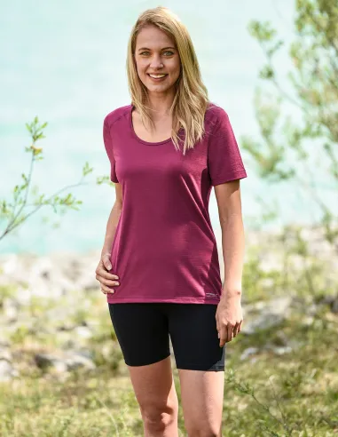 Engel Sports T-Shirt Femme Soie Laine Mérinos Regular Fit