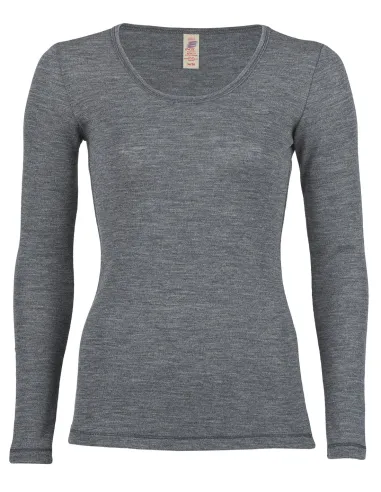 T-Shirt Manches Longues Femme Laine...