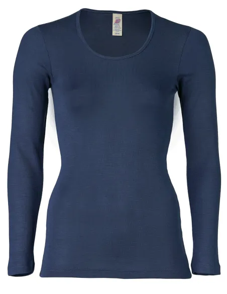 T-Shirt Manches Longues Femme Soie Laine Engel Natur