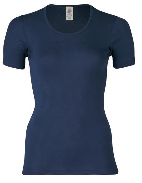 T-Shirt Manches Courtes Femme Soie Laine Engel Natur